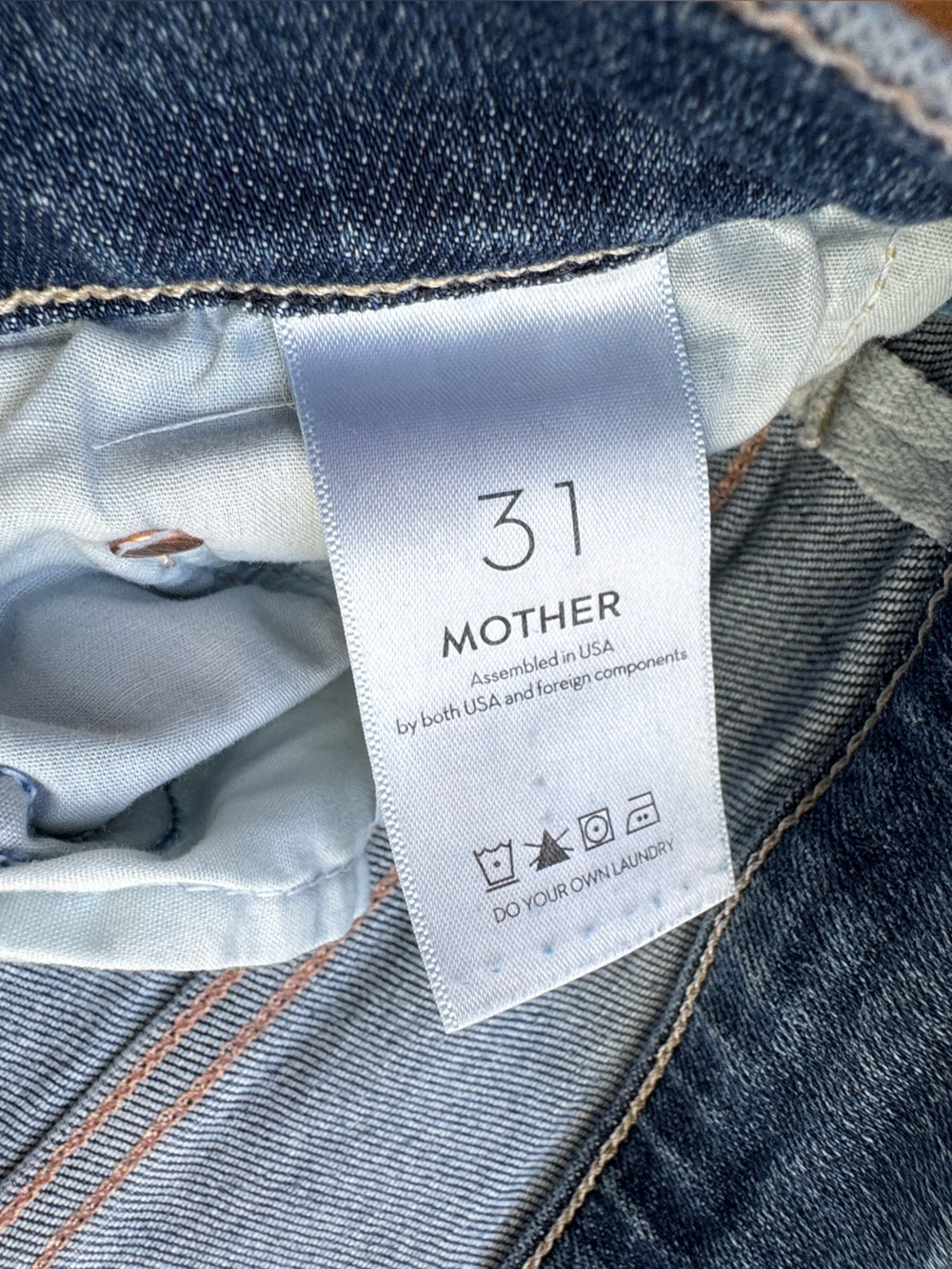 Mother Insider Crop Step Fray Straight Leg Size 31 - Picture 5 of 11